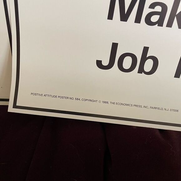 Positive Attitude 1980’s Posters Encourage Do The Right Things set of 6 - Picture 3 of 15